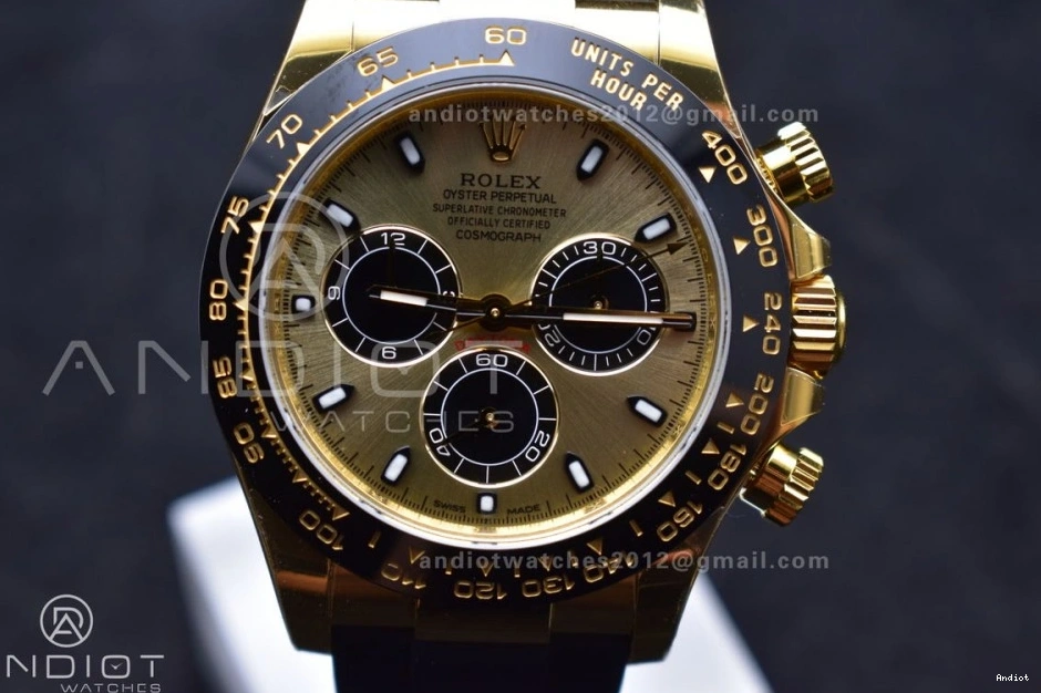 Steel Strap flex on Best Daytona DD4130 1:1 904L VSF Dial 116518 Edition YG Oyster 0223